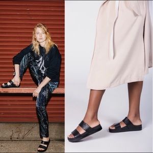 Like new Melissa + Baja East Platform Slides